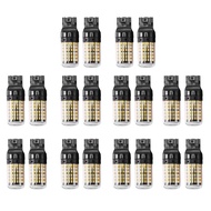 (RTQH) 20Pcs Canbus T20 7440 W21W Wy21W 144-Smd Reverse Light Turn Signal Light Error Free No Flash 