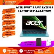 Acer Laptop Swift 3 AMD Ryzen 5 Laptop SF314-43-R6WW RYZEN 5-5500U/8GB/512GB SSD/RADEON/W10/OFF/14"/