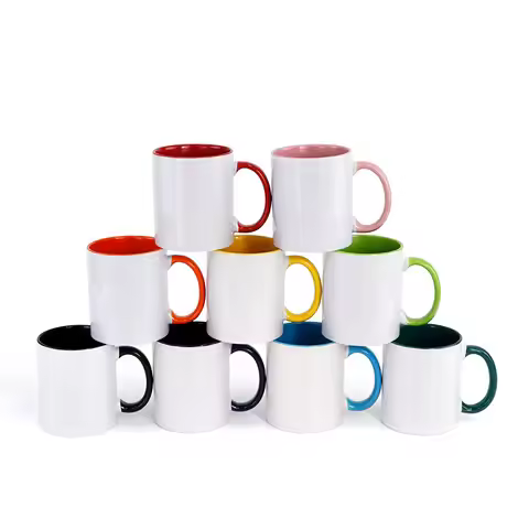 two tone 330ml 11oz ceramic sublimation mug cup for sublimation