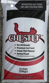 Chester Premium Cat Food Ocean Fish For All Breed Makanan Kucing 20kg