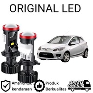 2pcs H4 LED Headlight Projector High Power Car Mazda 2 2007 2014 AM