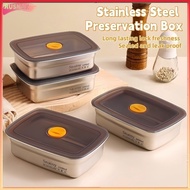 RUSNAK 410 Stainless Steel Food Lunch Box With Cover Vacuum Antibacterial Container Storage Box