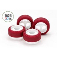 Tamiya 95634 - Low Friction Small Diameter Narrow Tires (24mm) and 3-Spoke Wheels