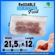 Reusable Silicone Food Storage Bag Airtight 12x21.5 cm Unit