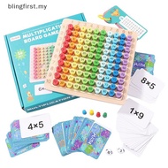 [blingfirst] Kids Montessori Educational Wooden Toys Baby Math Toys 99 Multiplication Table Math Ari