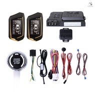 Car Anti-Theft Alarm Remote Starter System PKE Keyless Entry BT Remote Engine Starter Central Lock Kit 2-Way Vibration Alarm Support APP Control with  NEWMOTO 1