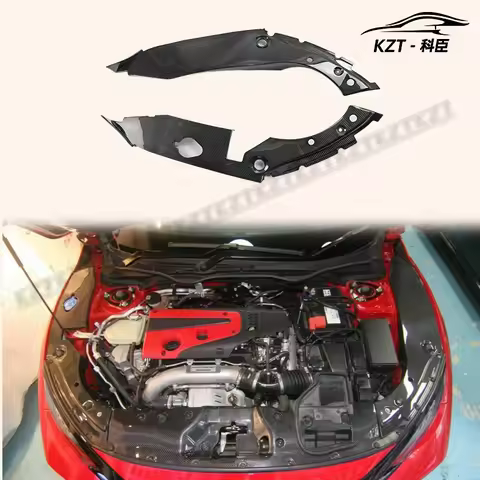 For HONDA Carbon Fiber 17 Onwards Civic Type R FK8 Engine Bay Side Panel Cover High Quality Modifica