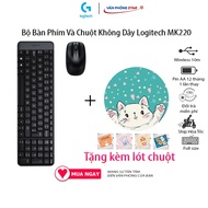 Combo bàn phím chuột không dây Logitech MK220 Wireless chính hãng