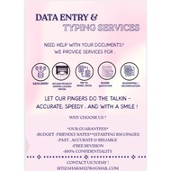 DATA ENTRY AND TYPING SERVICES