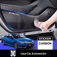 Honda Civic FE FC FB FD Anti Side Kick Sticker Side Door Kick Protection Carbon Sticker Car Accessories