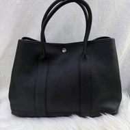 HERMES 愛馬仕 手袋 GARDEN PARTY 36 89 手提包 花園包 黑色