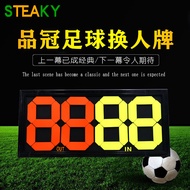 Football Changing Card Football Scoring Card Football Flip Card Double-Sided Display 4-Bit 2-Bit Sco
