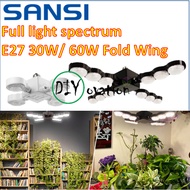 [SANSI] 30W/ 60W E27 LED bulb for Grow Light (Folding Wings)/ Full Spectrum Light bulb