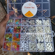 !! BEAD BEAD SET BOX LOVE BUTTERFLY RIBBON BEAD/ ONE SET FREE ELASTIC STRING