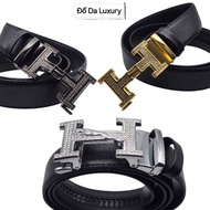 Men's h-shaped belt with stones, Men's h-shaped belt, Men's h-shaped belt with automatic buckle