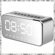 [I O J E] Portable MP3 Player Mirror Led Stereo Speakers Bluetooth Speaker With FM Radio Time Alarm Clock