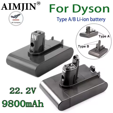 DC35, DC45 DC31 DC34 DC44 DC31 DC35 Type A/B For Dyson Li-ion Vacuum Battery ﻿22.2V 9800mAh