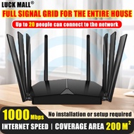 Plug and Play Openline 4G LTE WiFi Router 2.4GHz 2000Mbps Sim Card Router 6 Antenna