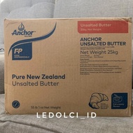 Ready Stok Anchor Unsalted Butter 25 Kg | Mentega Tawar Anchor Karton