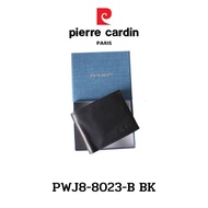 Pierre Cardin (ปีแอร์ การ์แดง) กระเป๋าธนบัตรRFID กระเป๋าสตางค์เล็ก กระเป๋าสตางค์ผู้ชาย กระเป๋าหนัง กระเป๋าหนังแท้ รุ่น PWJ8-8023-B พร้อมส่ง