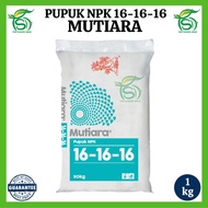 Pupuk NPK Mutiara 1 kg (Repack) - Pupuk NPK 16-16-16 Meroke