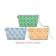 Colgate Raya Pouch Blue Orange Green Color Bag Dimension: 14.5cm x 19.5cm