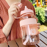 Sport Anti-Fall Large Capacity With Straw 1litre 1.5litre 2litre Water Bottle 大容量塑料水杯便携户外1L, 1.5L & 