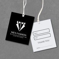 100 clothes hang tags, clothes hang tags size 4x5.4cm