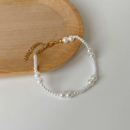 BUTTERCREAM Tara White Pearls Bracelet