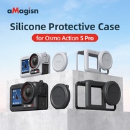 A aMagisn DJI Omso Action5Pro Silicone Protective Case Action5Pro Shock-resistant Case Sports Camera