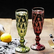 1pc glassware crystal champagne wine glass water glass 180ml, dishwasher safe and microwave safe