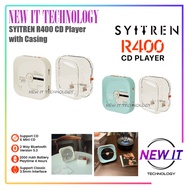 SYITREN R400 CD Player with Casing 2000 mAh Battery 2 Way Bluetooth 5.3 Support CD &amp; Mini CD &amp; 3.5 interface