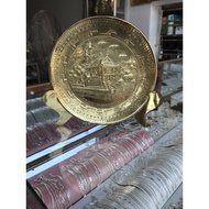 Bronze ONE-COLD Pagoda GIFT PLATE (HANDCRAFT HANDLE)