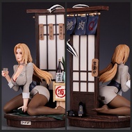 Naruto GK Uta Drunk Shadow Outline Hand High-Quality Version Double-Headed Carving 1/4 Scene Statue 