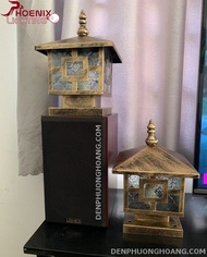 ĐÈN TRỤ CỔNG D200 MÀU ĐỒNG