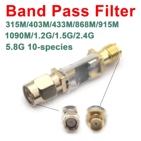 10types Band Pass Filter 315M 403M 433M 868M 915M 1090m 1.2G 1.5G 2.4G 5.8G RF BPF Signal Passive LC