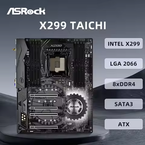 ASRock X299 TAICHI Motherboard LGA 2066 i9-10900X 9900X 7960X 7900X i7-9800X i7-7800X CPU 8xDDR4 3xM
