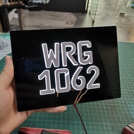 LED Lampu Motor Nombor Plate Timbul Acrylic EURO