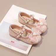 Girls Shoes Princess Shoes 2025 Spring Children Small Leather Shoes Crystal Shoes Baby Shoes Spring 