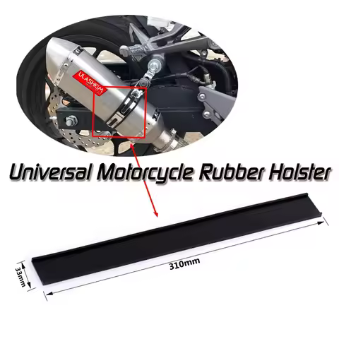 Free Shipping Universal Motorcycle Exhaust GY6 Clamp Rubber Leather Holster Muffler Escape Silencer 