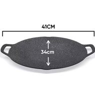 (OTP17) 34cm Conduction Pan/Non-Stick BBQ GRILL Pan/Multipurpose Pan