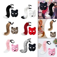 [lzdjlmy1zs] Faux Cat Tail Props Set Accessories for Masquerade Stage Shows Carnival