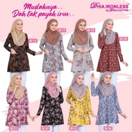 💎SNN XS-10XL Blouse DHIA IRONLESS Muslimah BLOUSE IRON LESS 10XL BLOUSE 8XL BLOUSE SIZE BESAR BLOUSE