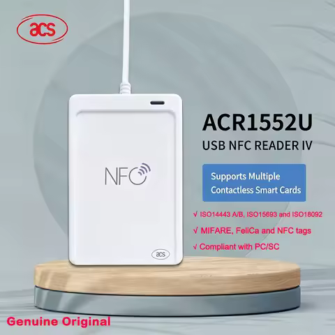 ACS ACR1552U USB NFC Reader IV 13.56MHz Support ISO14443A/B ISO 15693 ISO18092 RFID M1 FeliCa NFC Re