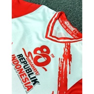 MERAH Children's Jersey August 17th Independence Red and White Indonesia 2025 Brazil Milano Dryfit F
