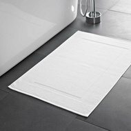 5 STAR HOTEL FLOOR MAT Bathroom Alas Kaki53*78cm/49*73cm (210g-260g) - WHITE - bath mat -premium hot