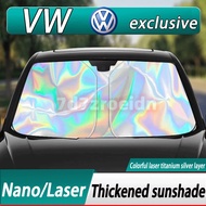 Fit for Volkswagen sunshade Front windshield umbrella Nano laser sunshade   GOlf Tiguan TOuran POlo troc passat Sharan