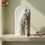 [LAHOMIA] Classical Deity Stonework Sculpture-Like Deity Statue Raised Relief House Decoration