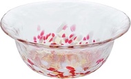Aderia Tsugaru Vidro F-71756 Glass Bowl, Red, Maximum Diameter: Approx. 5.9 inches (15 cm), Tsugaru