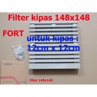 12 X 12CM Plastic FAN FILTER 4 INCH Plastic Square FAN COVER